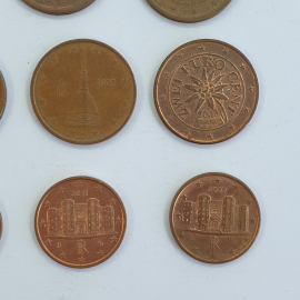 Монеты 1/2/5/20 центов, года 2000-2013, 28 штук. Картинка 16